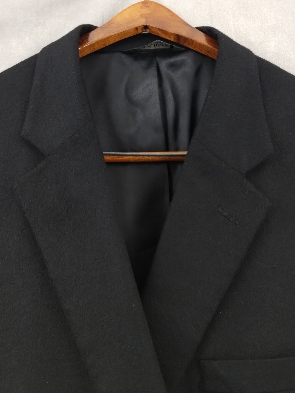 NEW Jos A Bank Mens Cashmere Blazer Sport Coat 2 Button Jacket Size 48L Black